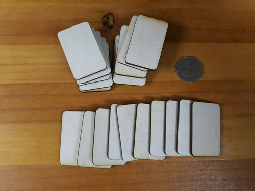 25x rectangle shape - shape, wooden