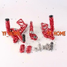 Motorrad Hinteres Fußrastenpedal passend für Suzuki GSXR1000 K9 2009 2010 Rot