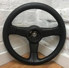 Genuine Ford Sierra RS Cosworth Black leather steering wheel. Sapphire, 4x4.  2A