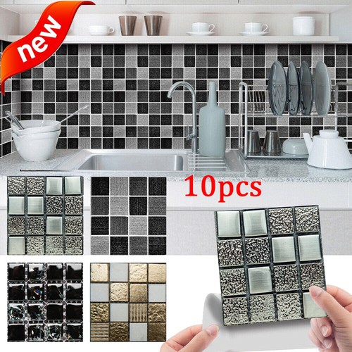 10pcs mosaic tile stickers - 10pcs,