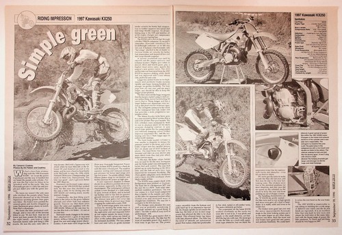 1997 kawasaki kx250 motocross - 1997,