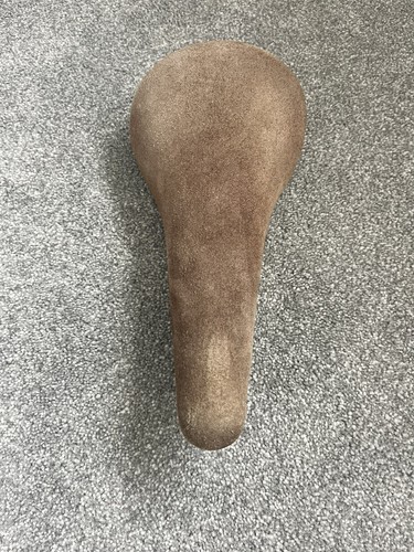 Vintage bmx seat brown suede - vintage,