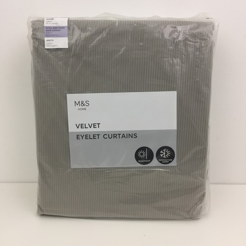 Velvet eyelet curtains - velvet,
