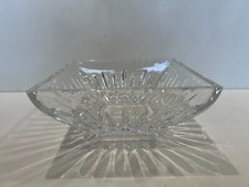 Waterford Crystal Lismore Square Bowl Seahorse Signature, Made in Ireland, 9"