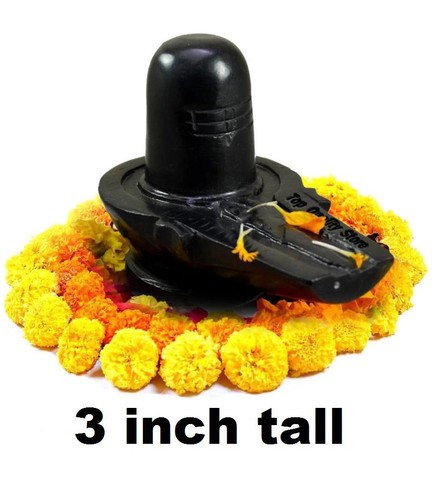 Shivling black marble - , lord