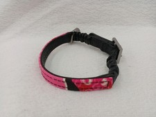 Gucci Pet Collar Pink Leather Fabric Used