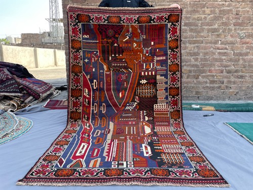 3x6 afghan pictorial - afghan,