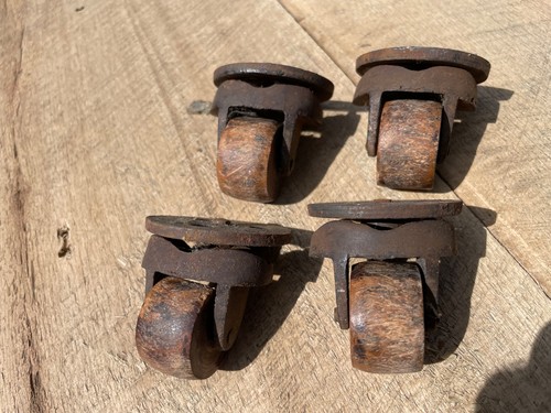 Vintage wooden wheel furniture - vintage,