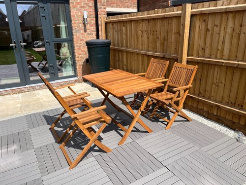 Wooden garden furniture set - garden,
