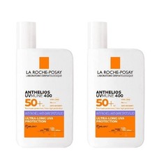 2x La Roche-Posay UVMune 400 SPF50+ 50ml Anti-Dark Spot Face Sunscreen UK