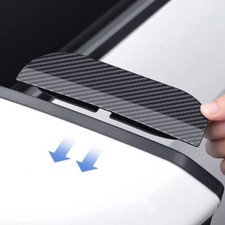 2x Carbon Fiber Car Rearview Mirrors Rain Eyebrow Visor Clip-on Visor Rain Cover