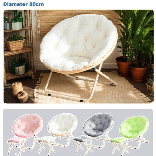 Folding saucer chair with - folding,