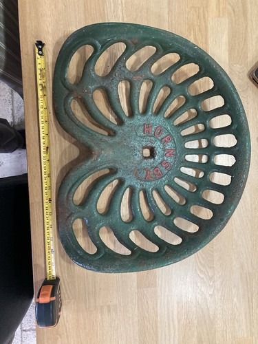 Cast iron tractor - iron, seat