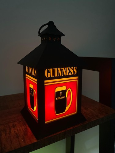 Guinness pub table top lantern - table,