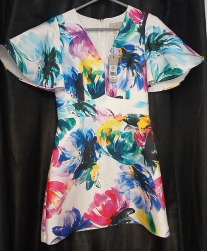 Coast watercolour dress size - -,