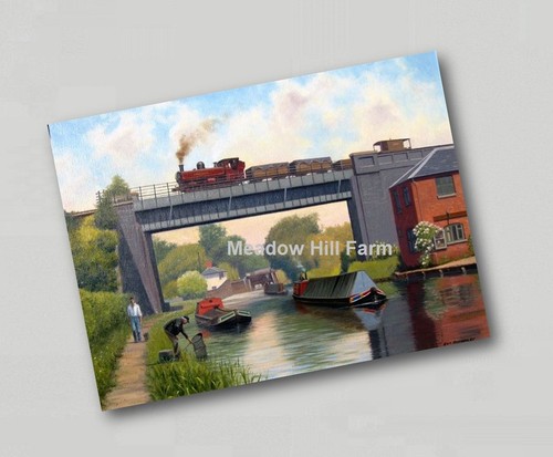 Fridge magnet canal barge - canal,