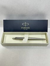 Parker Jotter Ballpoint Pen, Stainless Steel Chrome Trim Medium Point Blue Ink