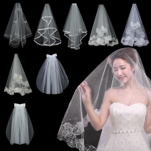 Layer short simple photo veil - short,