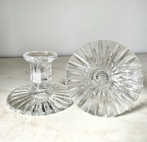 Pair cut crystal vintage - of,