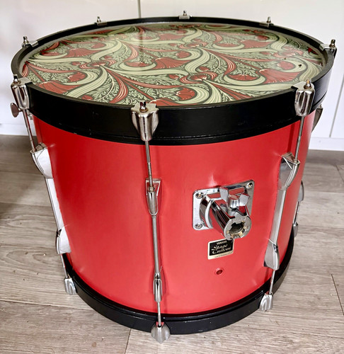Base drum red coffee table - base,