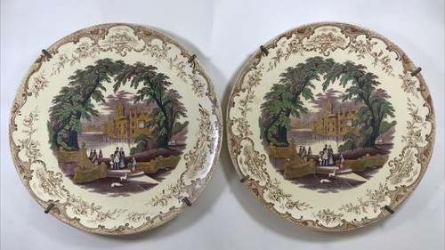 Rare large pair antique masons - rare,
