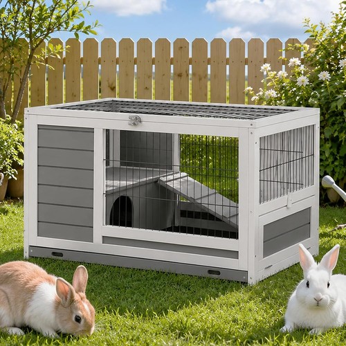 Indoor rabbit hutch cage - 35.4",