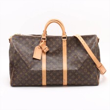 Louis Vuitton Monogram Keepall Bandrière 55 Brown - #3410- Pre-owned