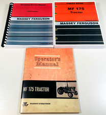 Massey Ferguson Mf 175 Tractor Service Operators Parts Manual Workshop Set Mf175