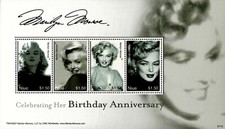 Niue 2007 - Marilyn Monroe Birthday Anniversary - Sheet of 4 - Scott 836 - MNH