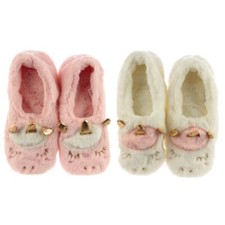 Toesties Slippers Heat Pack Heated Wheat Slippers Enchanted Rainbow Unicorn