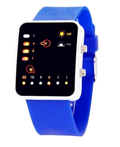 Elegant binary wristwatch - elegant,