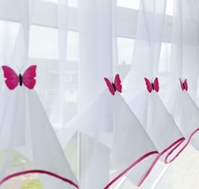 Butterfly voile curtain with - voile,