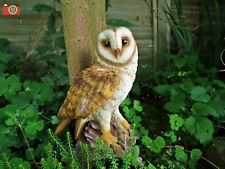 LIFE SIZE BARN OWL. Lovely, Ultra Realistic Home or Garden Ornament. Vivid Arts.