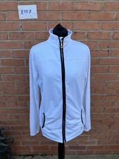 Used - Ladies Green Lamb white golf jacket - Size16 in good condition