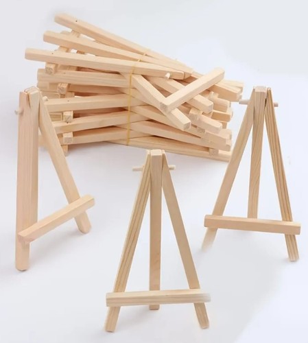Wooden trading card stand - card,