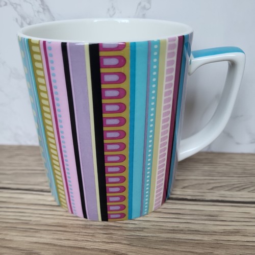 Mug vertical stripes dots - mug,