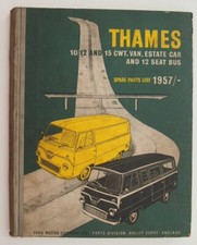 Ford Thames 400E Factory Parts List 1957-on