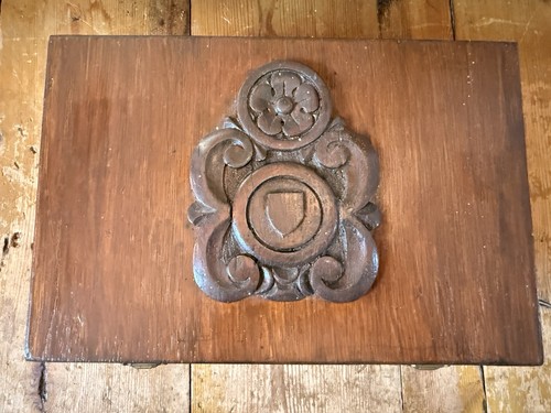 Vintage small wooden storage - small,