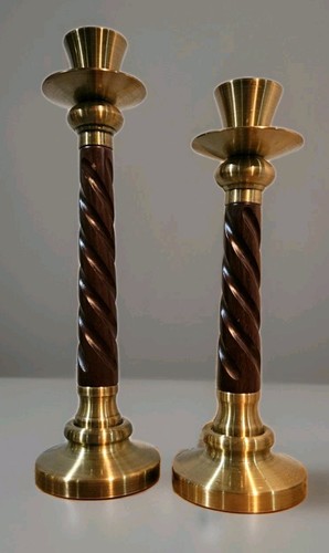 Vtg set barley twist wood - set,