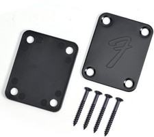 Vintage Guitar Neck Plate with Screws,Fits Most Fender Electric Guitars & Basses