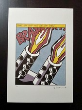 ROY LICHTENSTEIN Numbered Litho Poster 13.6X19,5" POP ART