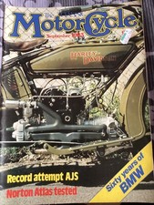 The Classic Motorcycle September 1983 Norton Atlas BMW BSA flat tank Villiers