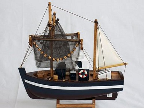 Handmade wooden trawler - handmade,