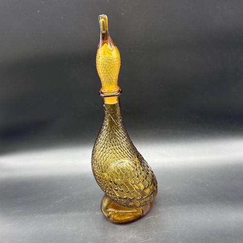Vintage amber glass - vintage, duck
