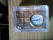 Widdop glass mantle clock - glass,