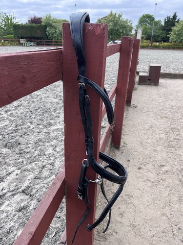 Black leather ergonomic - leather, bridle
