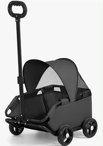 Wheel foldable pet stroller - pet,
