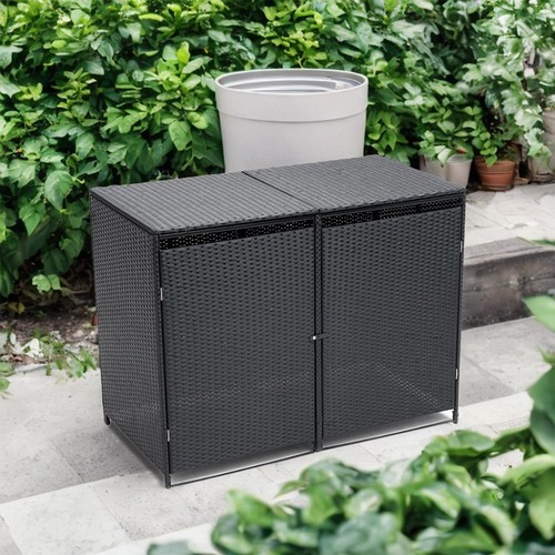 Double wheelie bin storage - double,