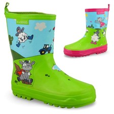 Boys Girls Kids Waterproof Wellies Winter Rain Snow Wellingtons Boots Shoes Size