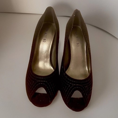 Ann marino black silver faux - black,